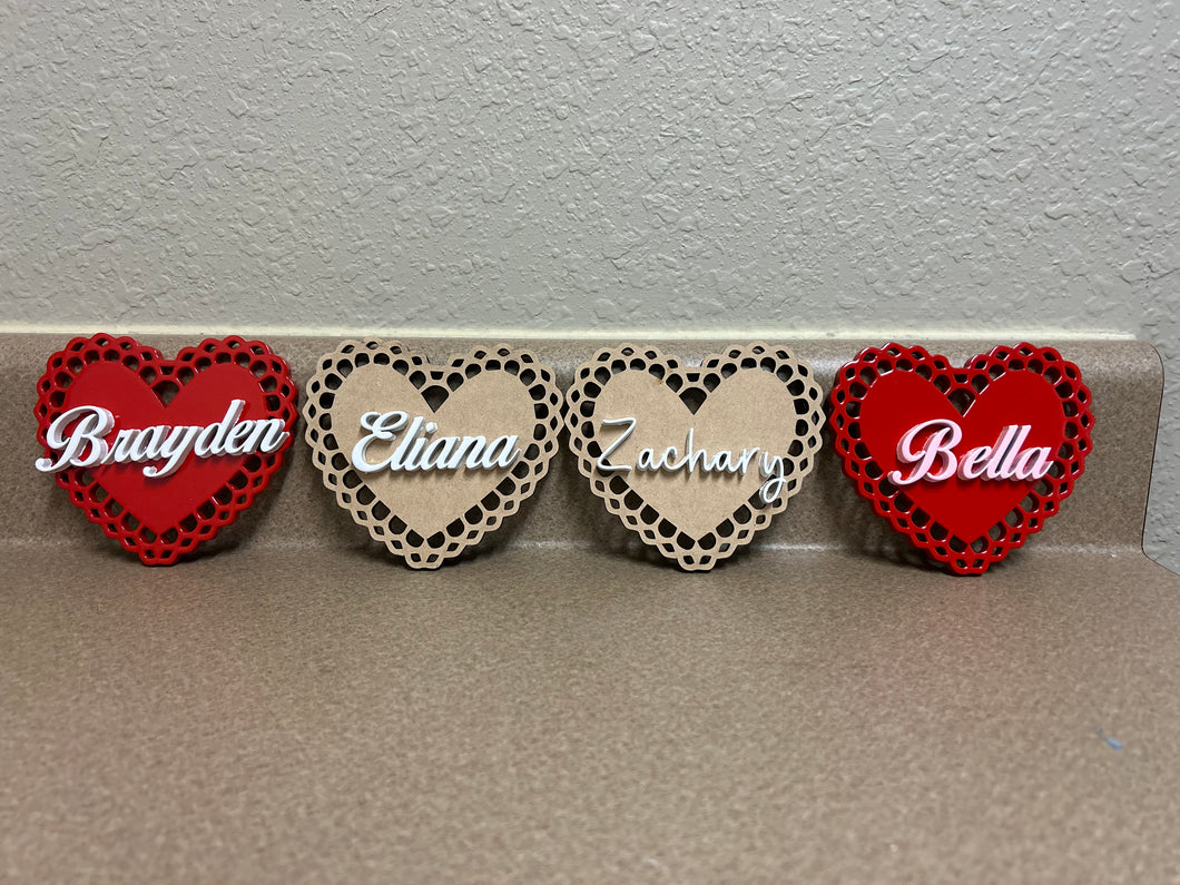 Valentine’s name tag