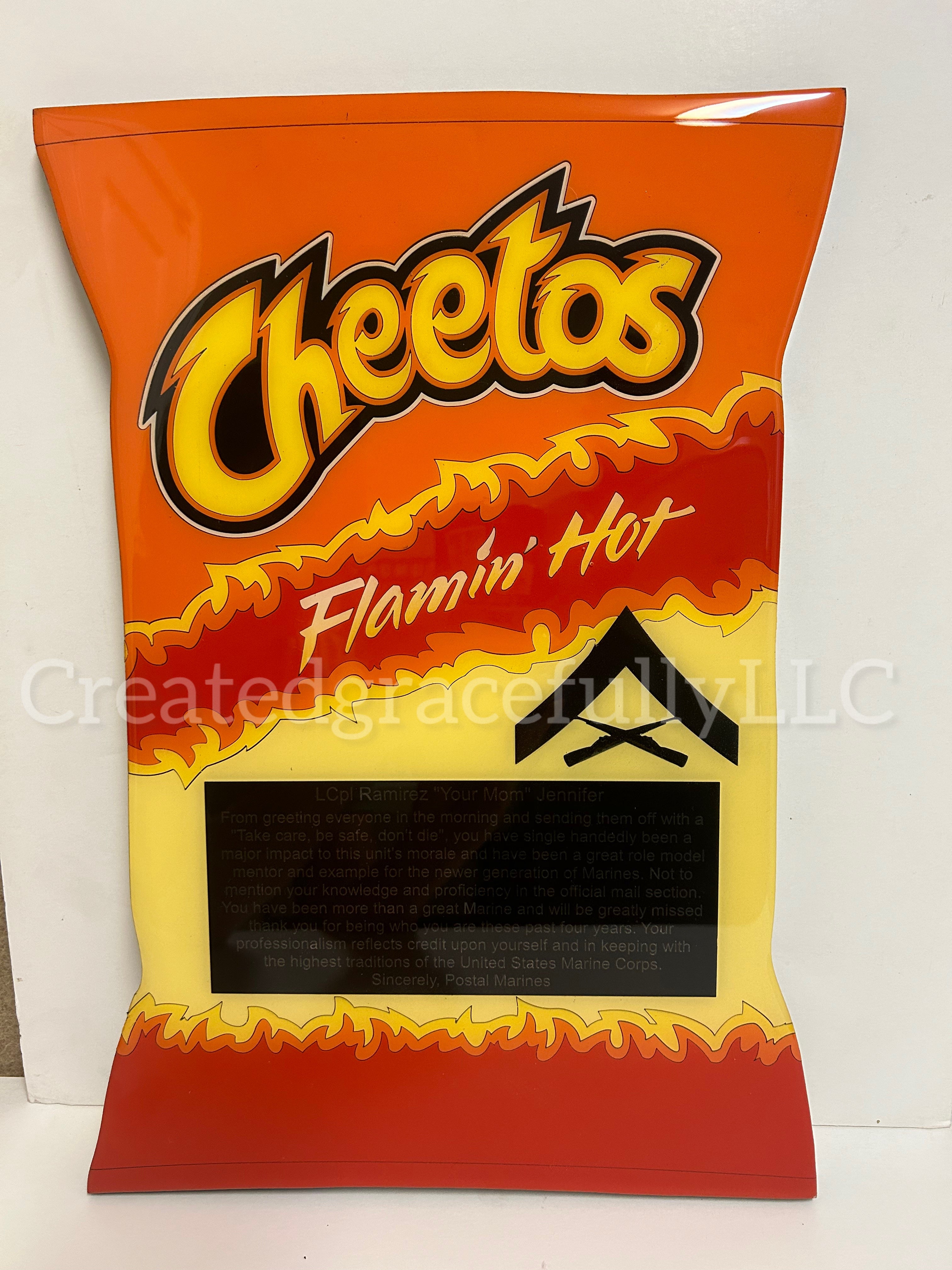 Cheetos plaque