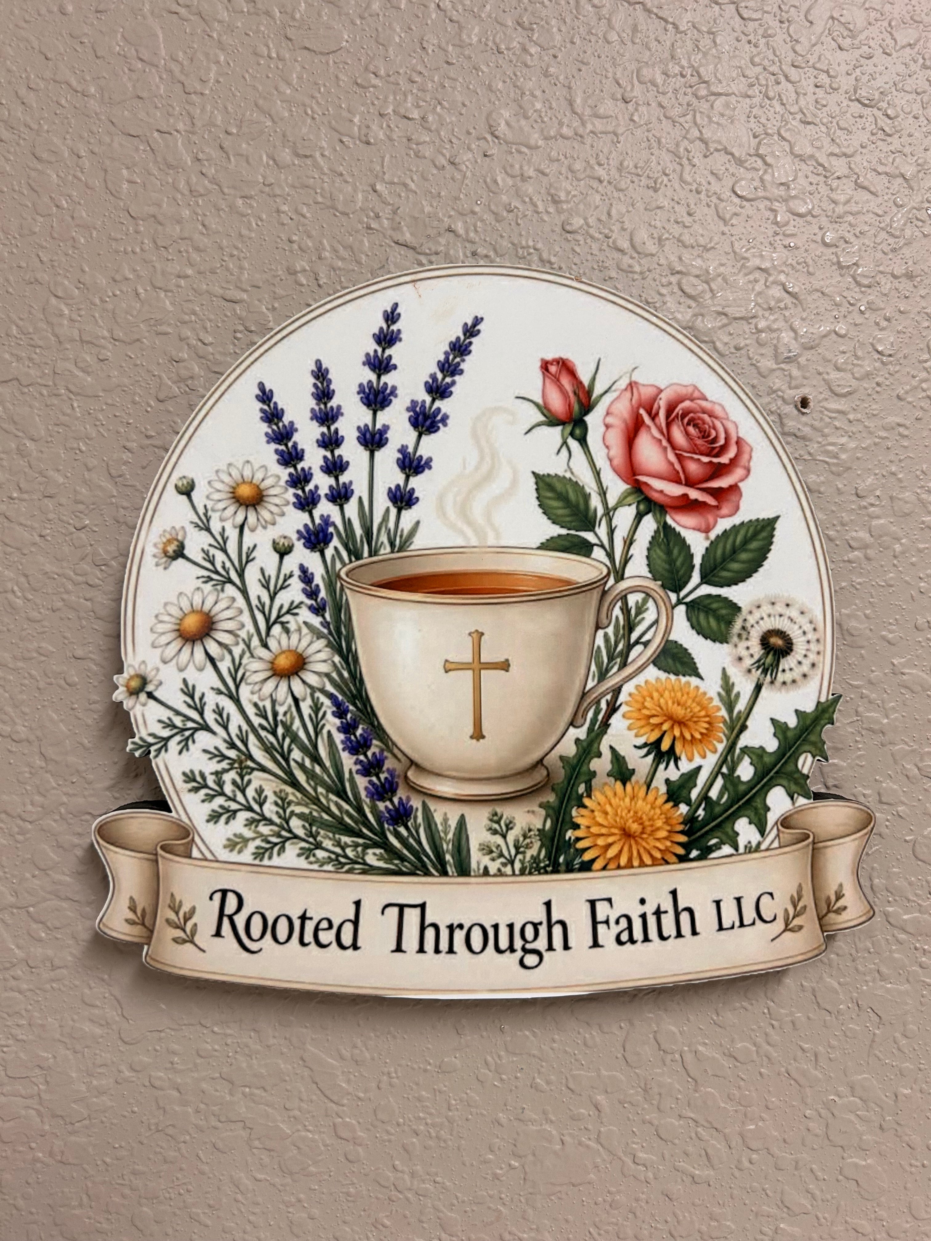 Rooted through faith sign