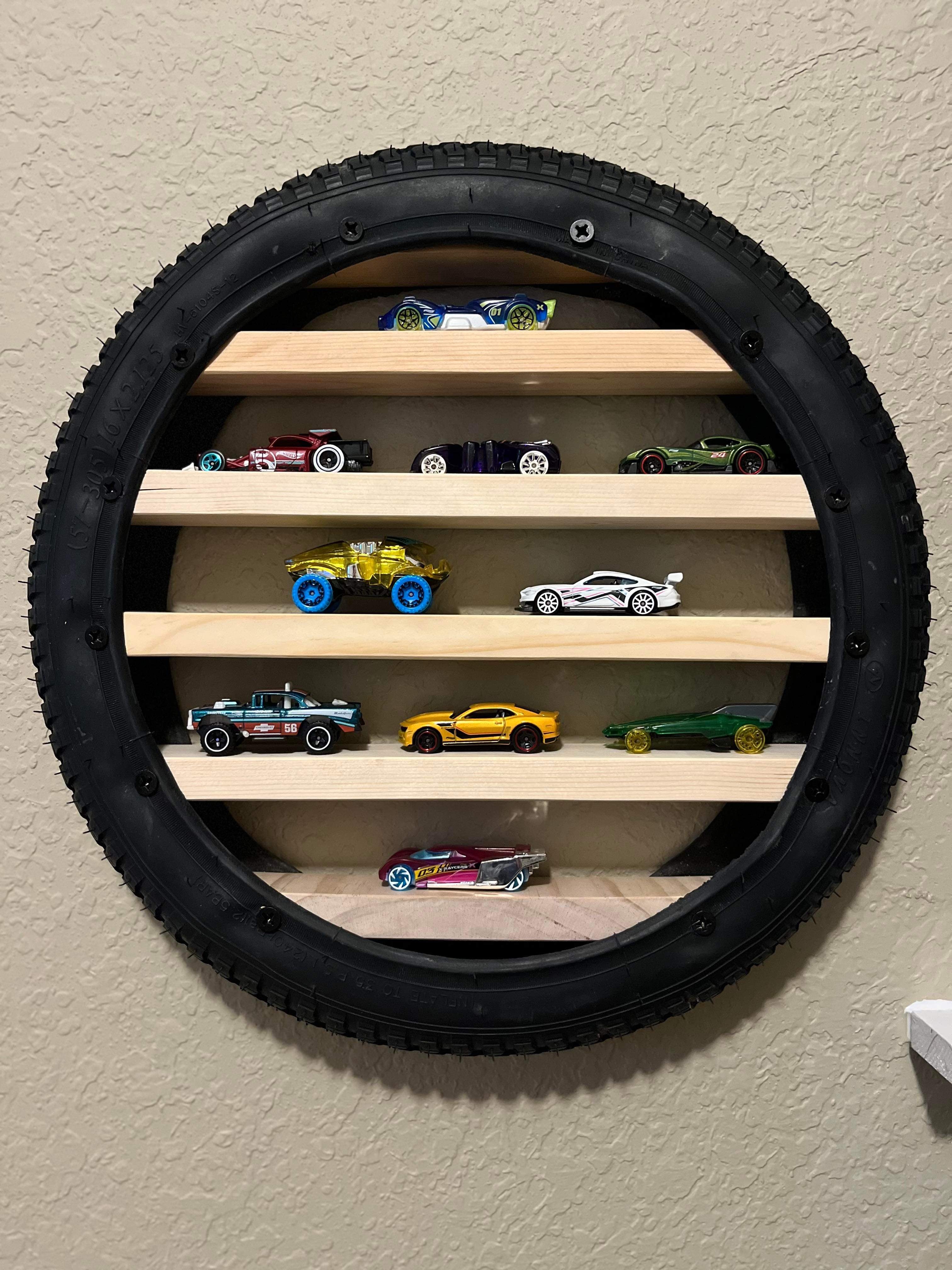 Tire car shelf