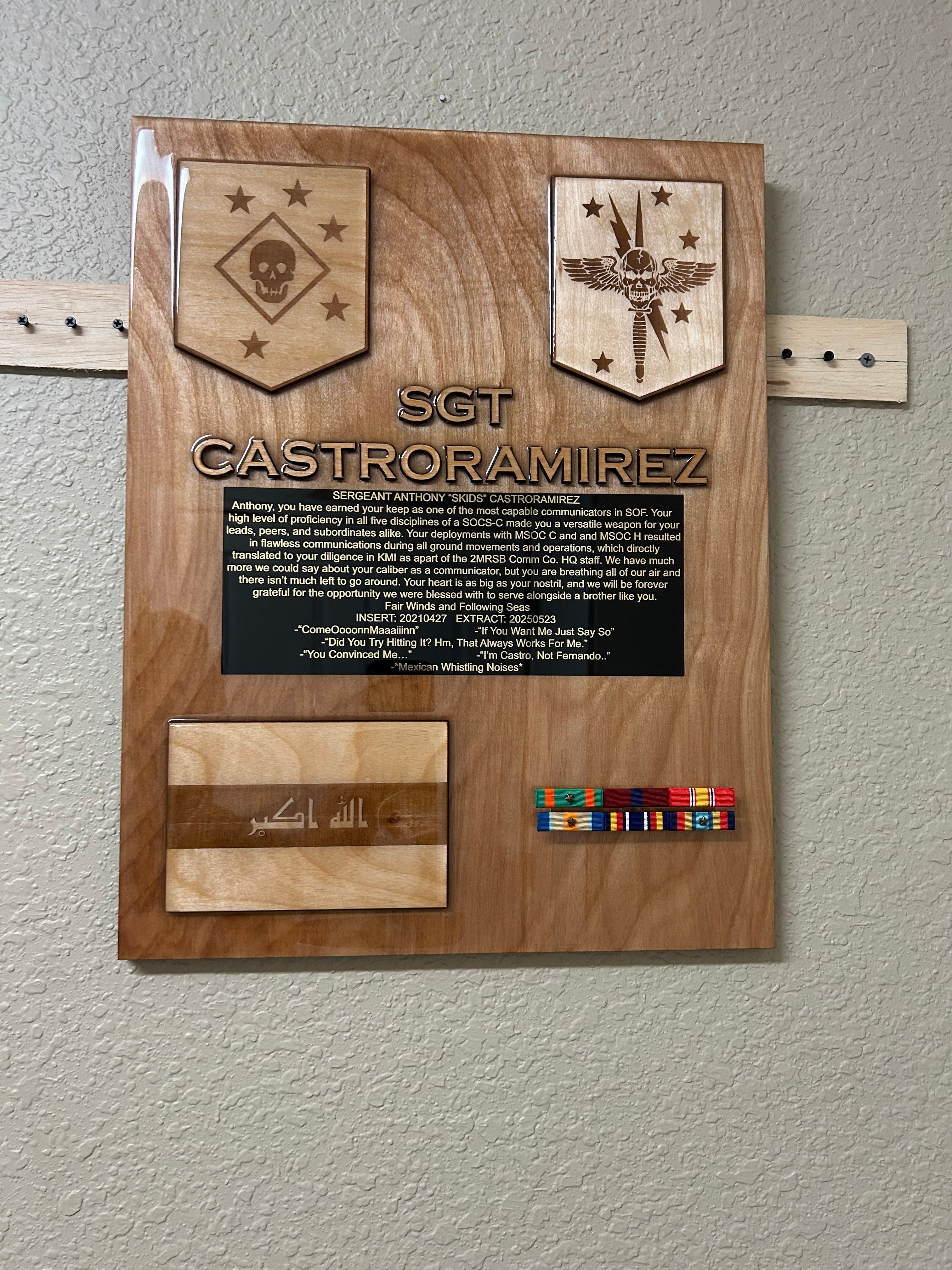 Marsoc plaque