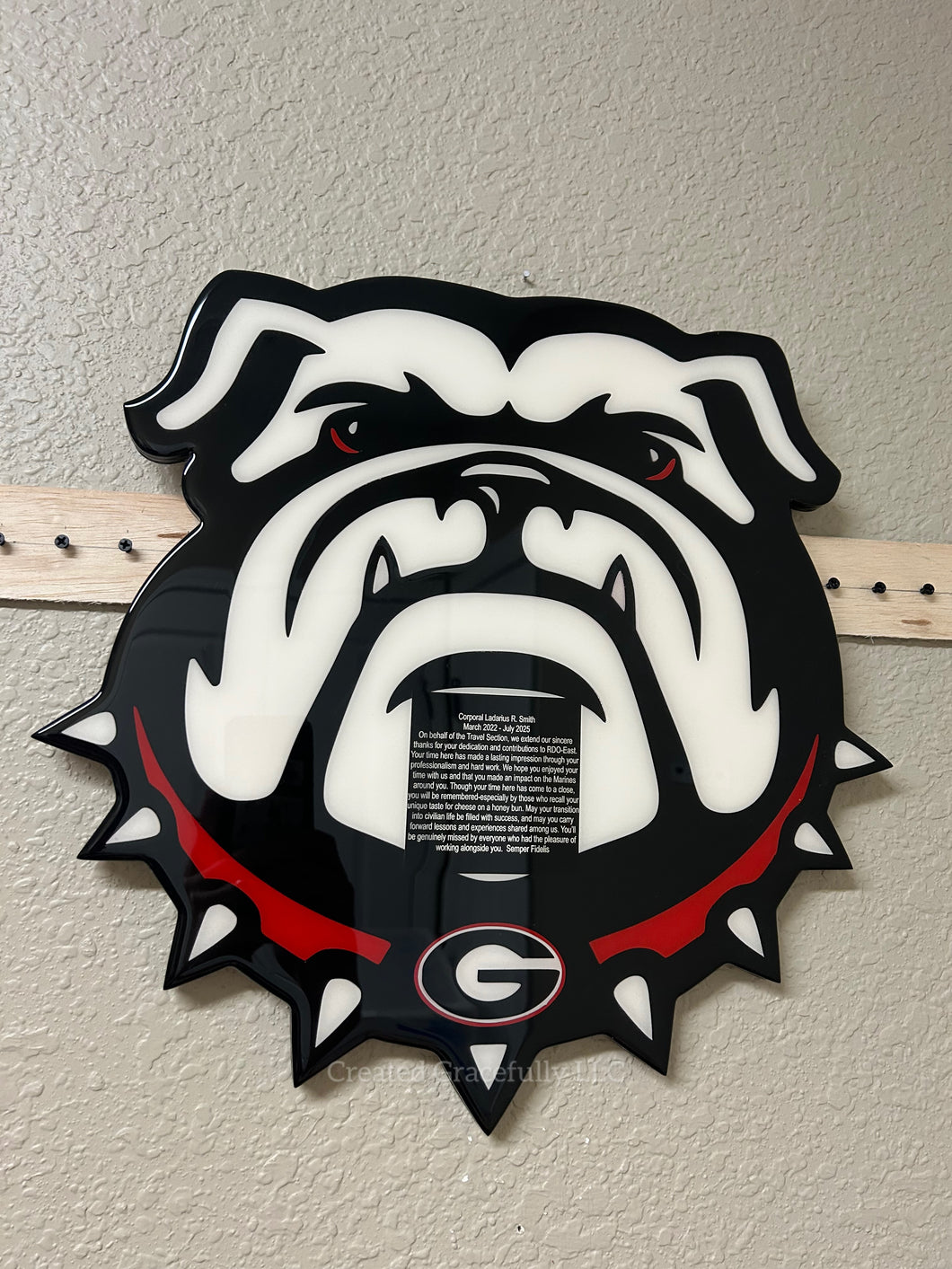Georgia Dog plaque