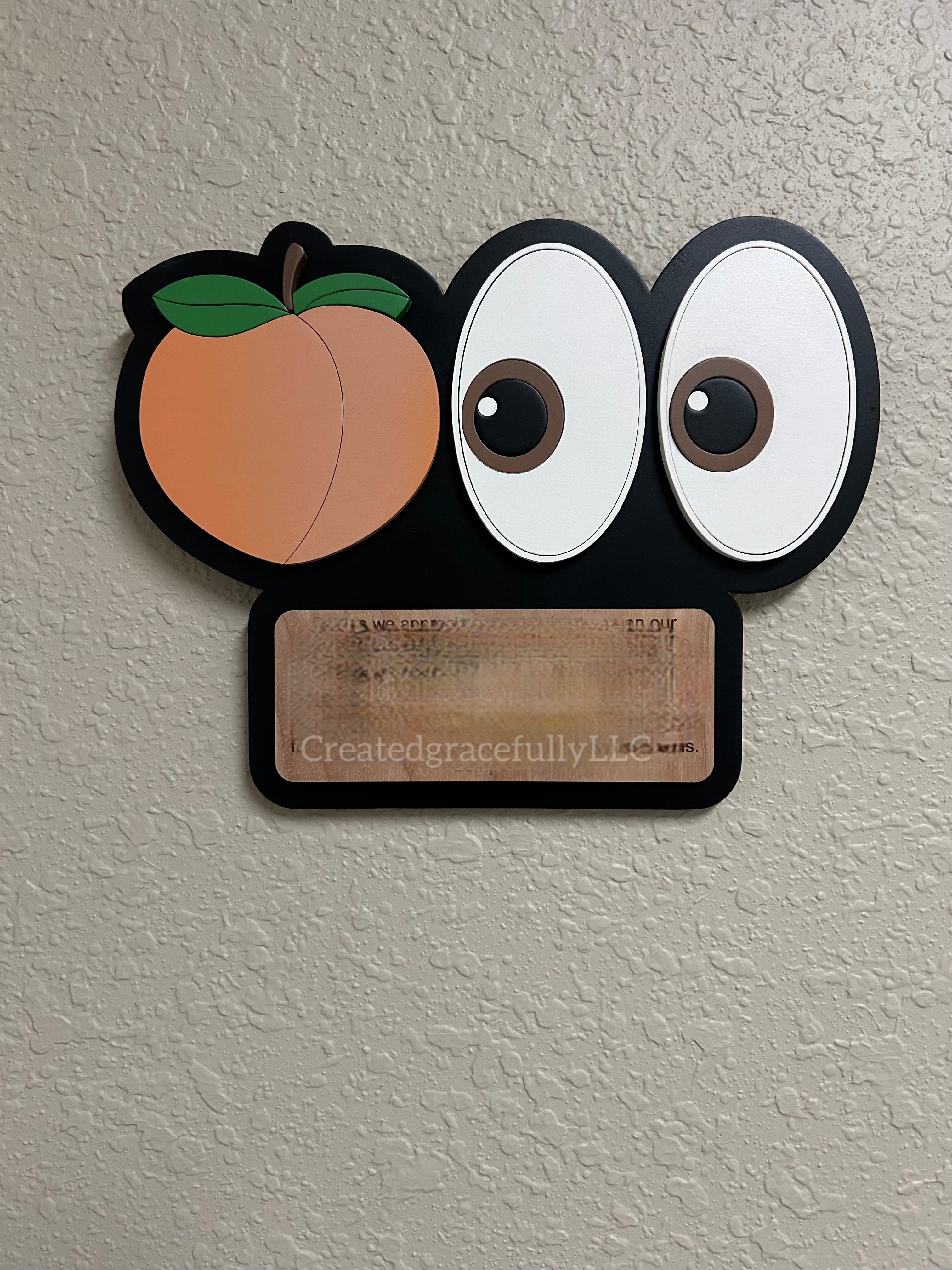 Peach plaque