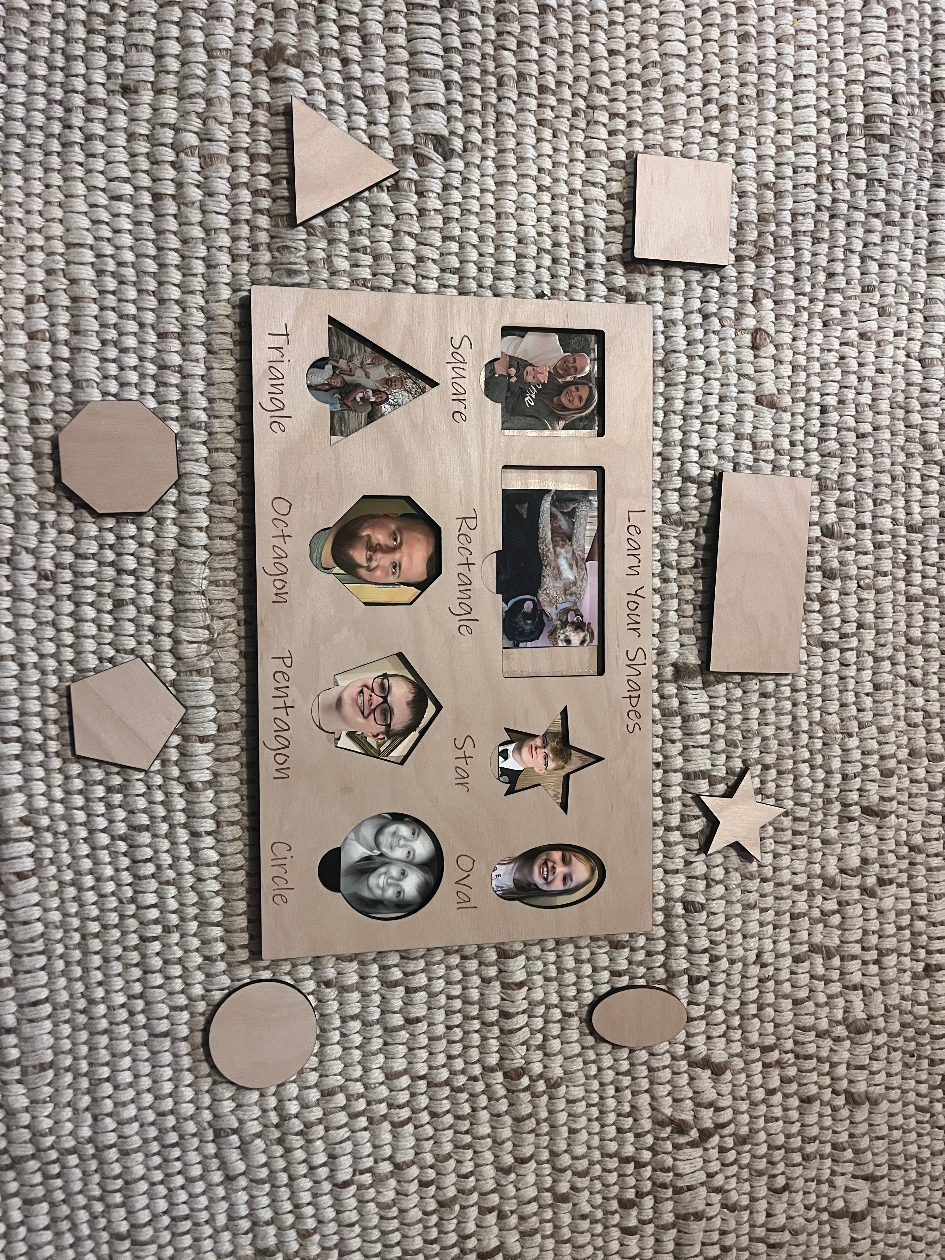 8 photo shape puzzle