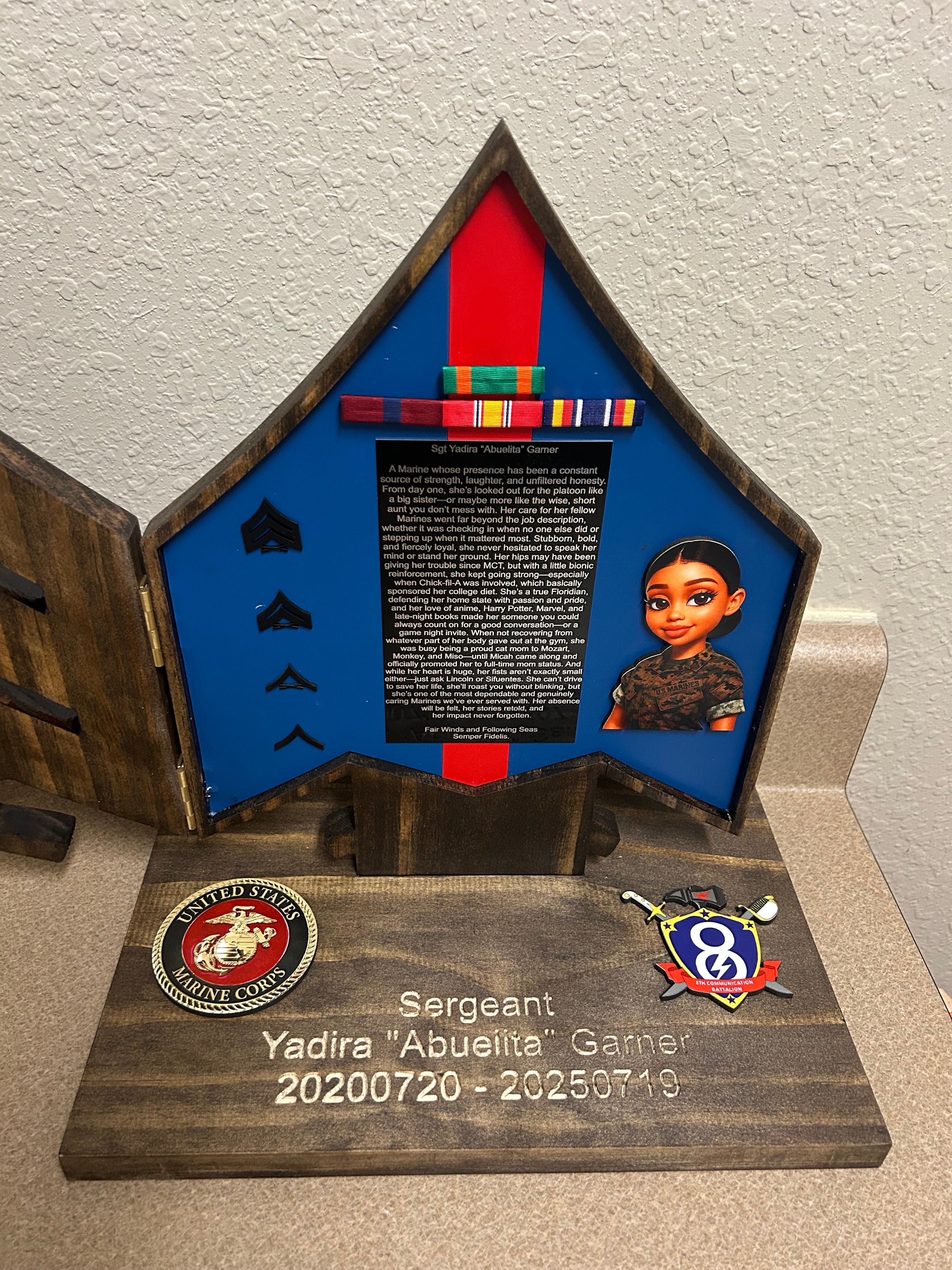 Sgt stand plaque