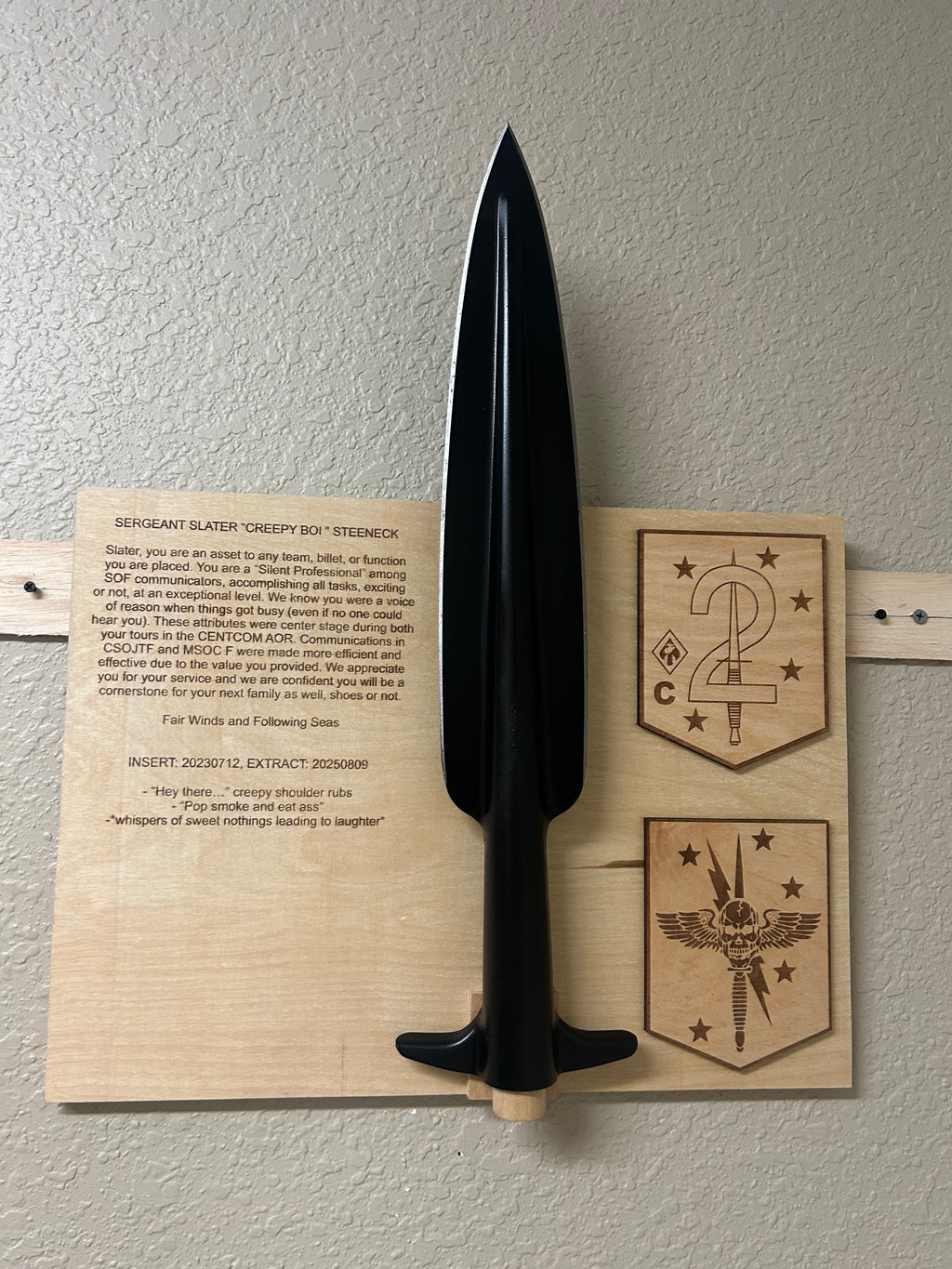 Marsoc plaque
