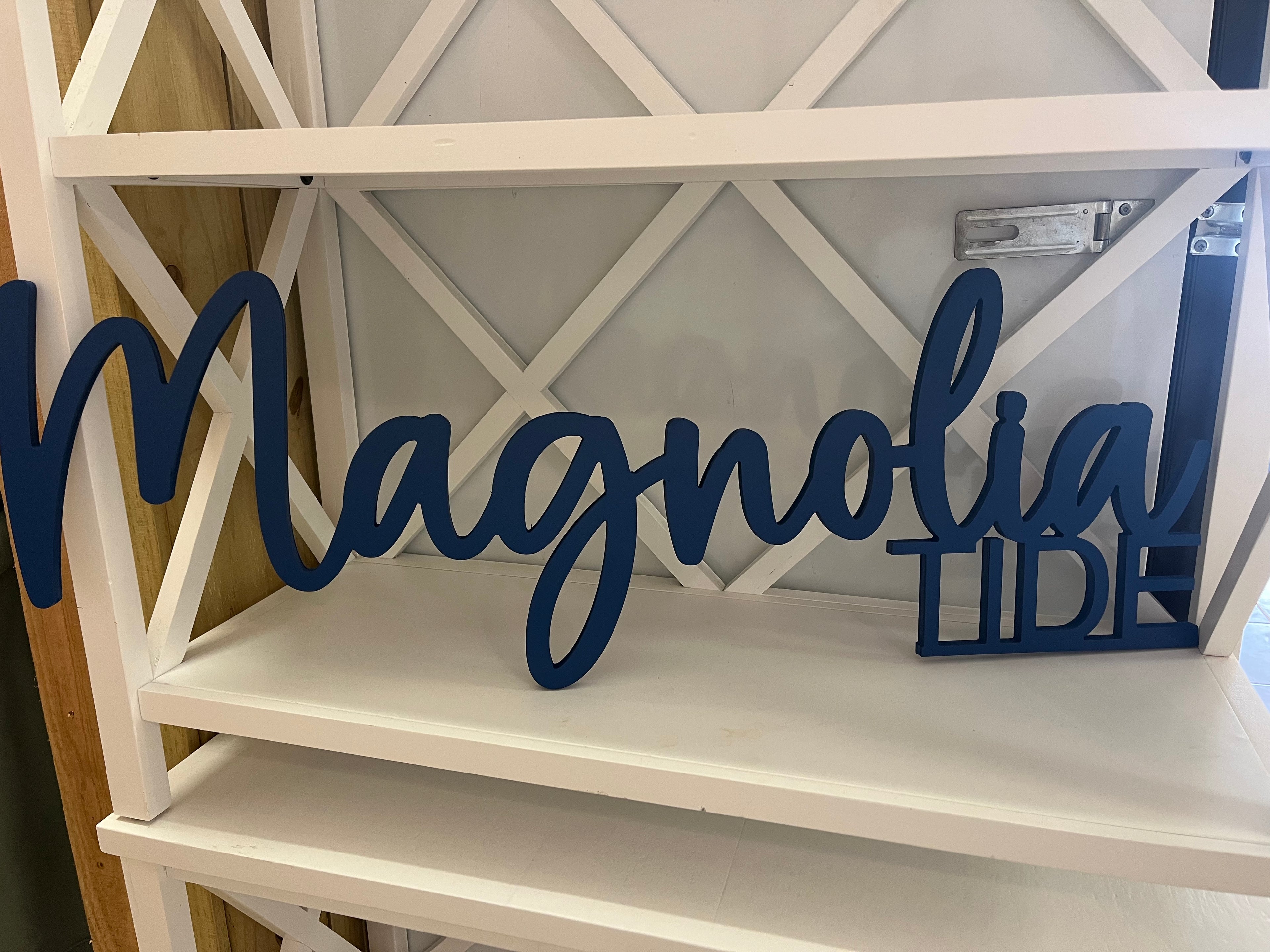 Magnolia tide sign x2