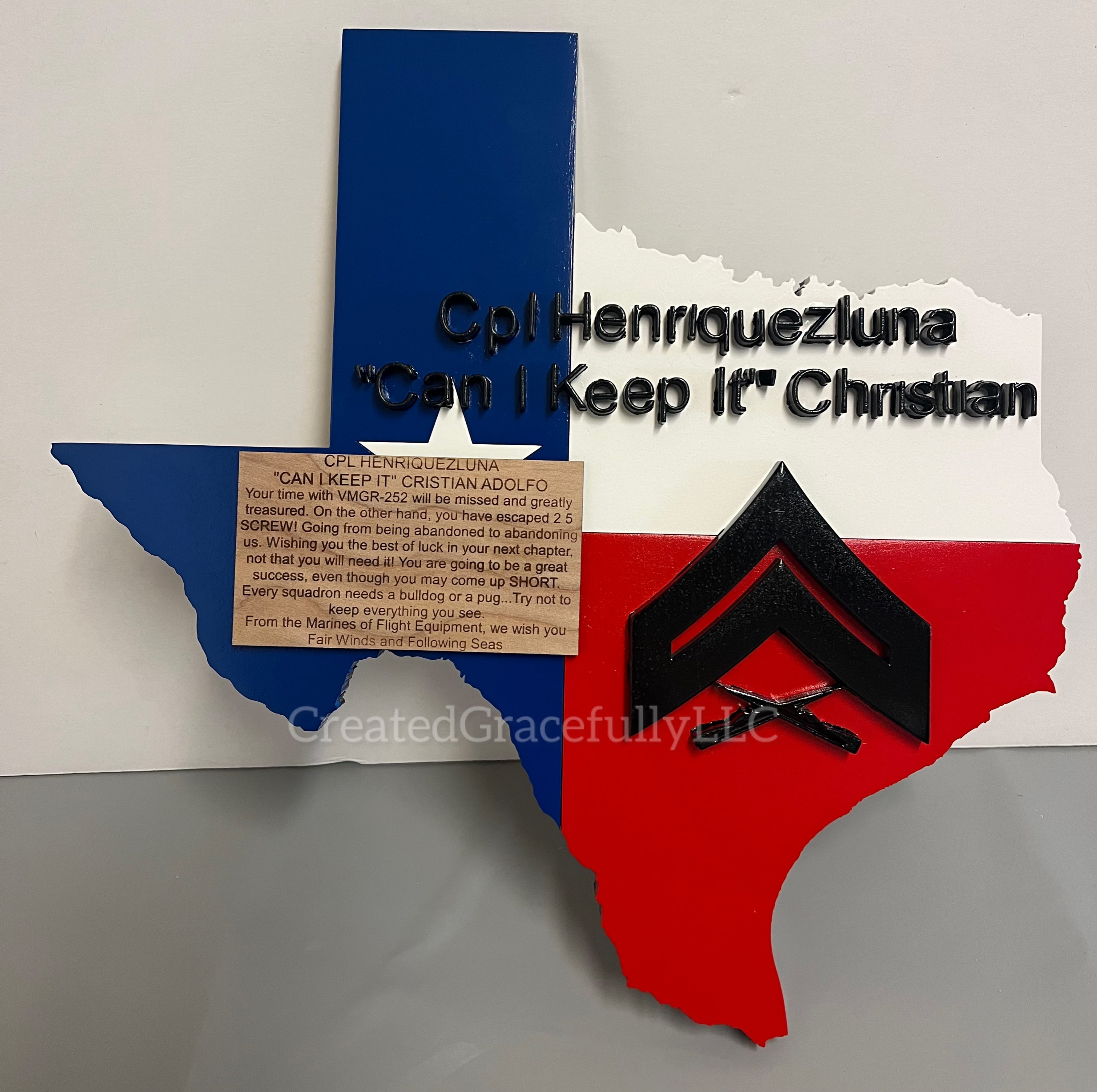 Texas plaque