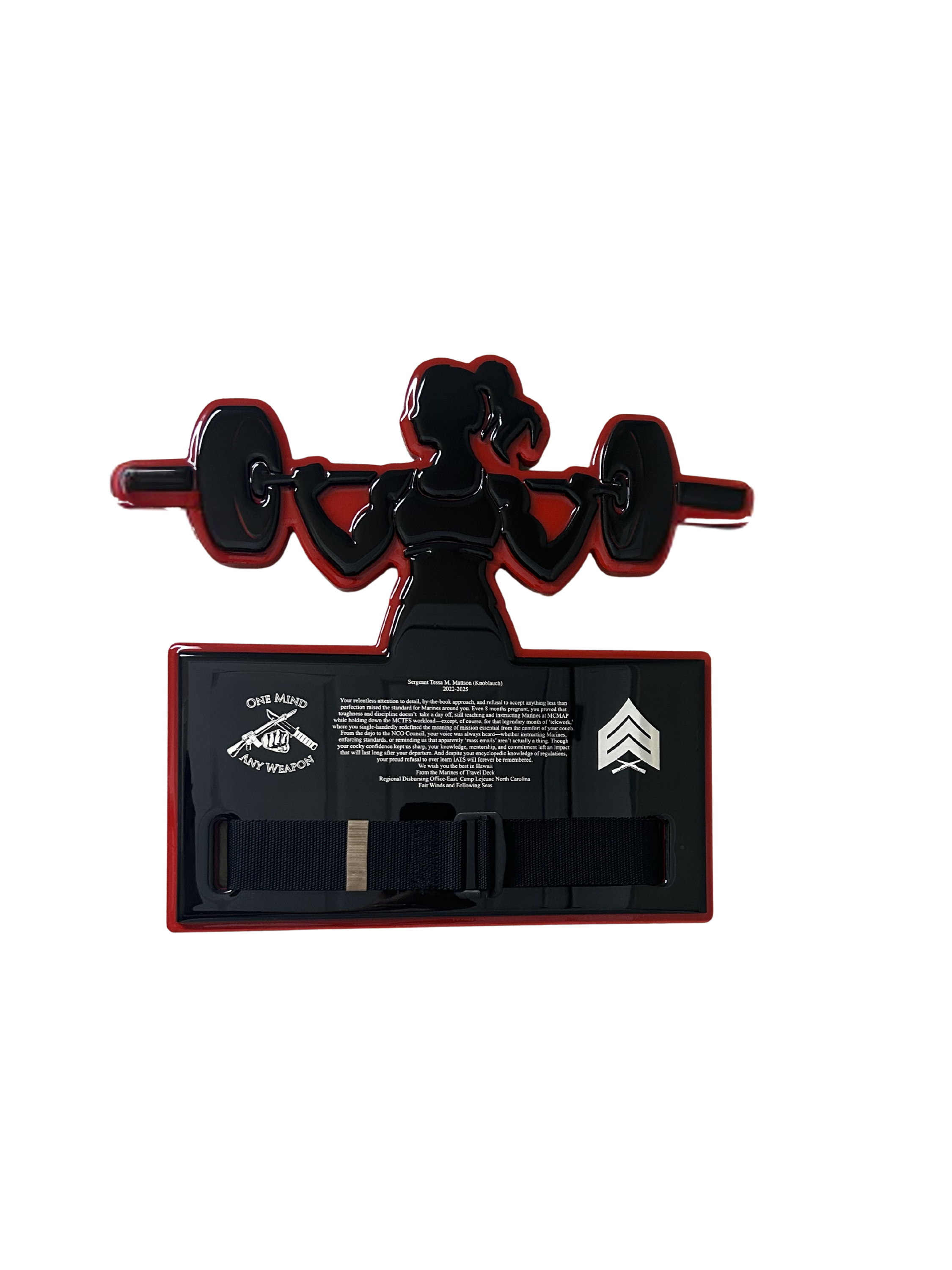 MCMAP Workout Girl Plaque