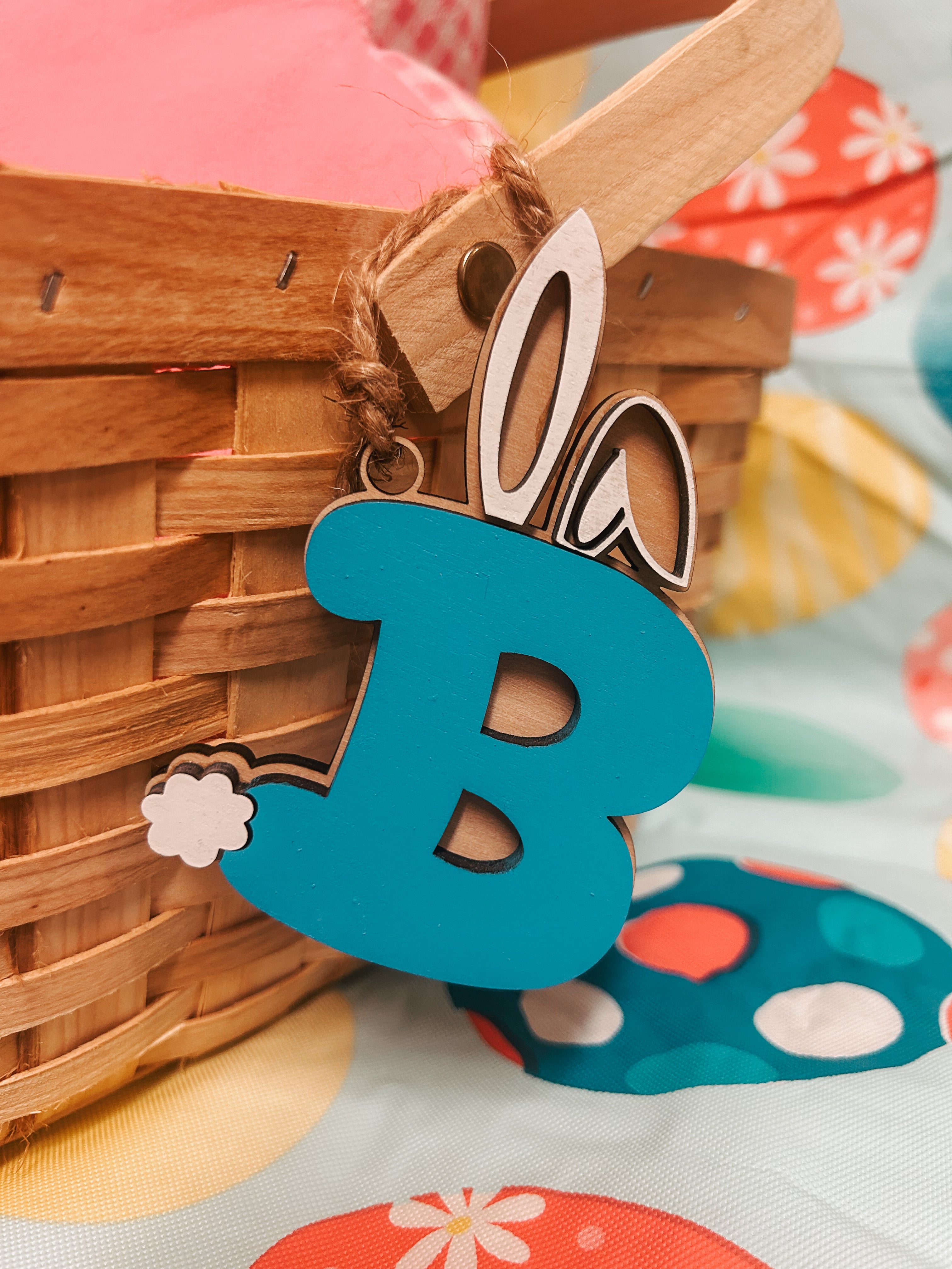 Letter Easter tag