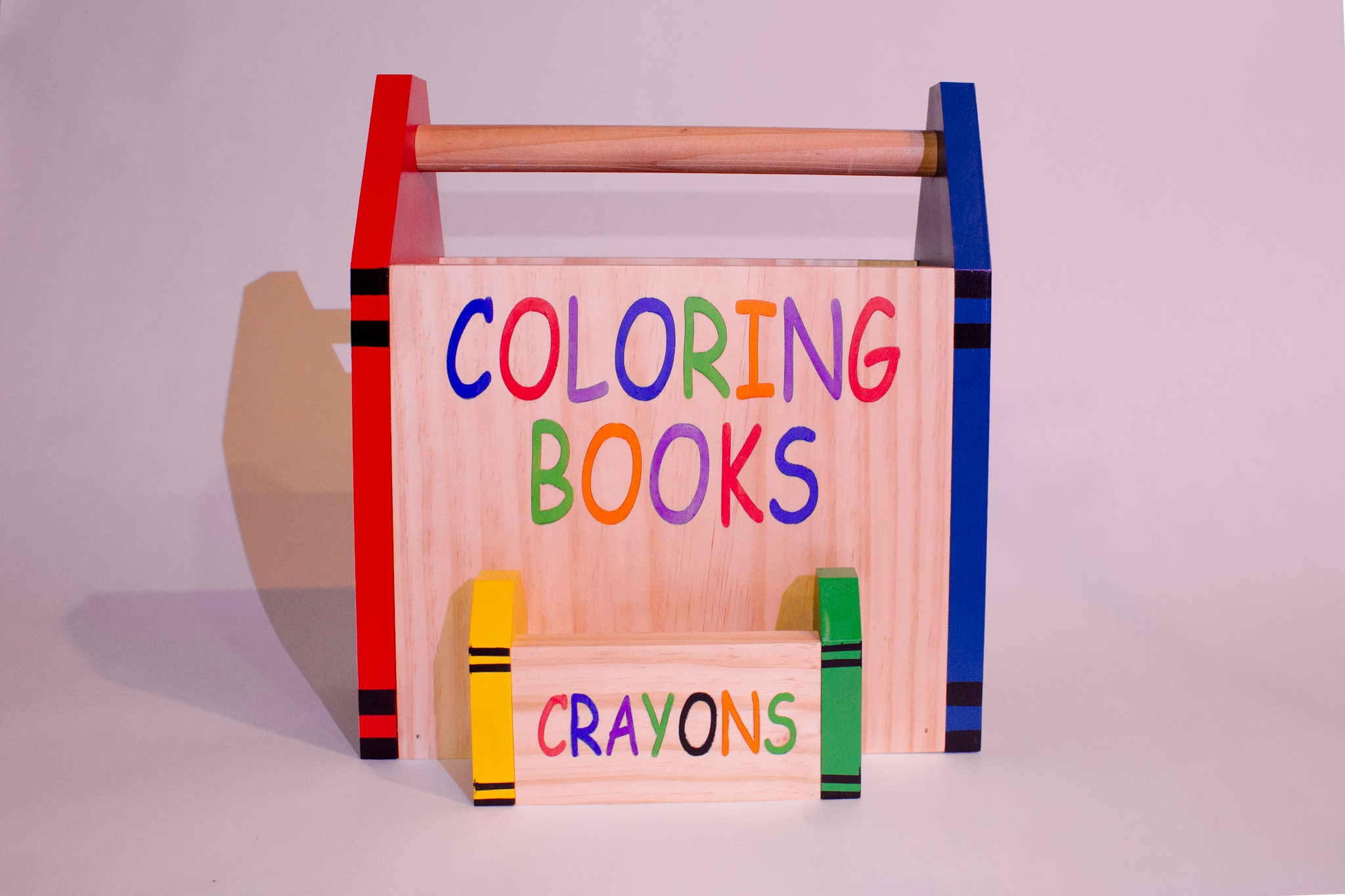 Coloring book holder