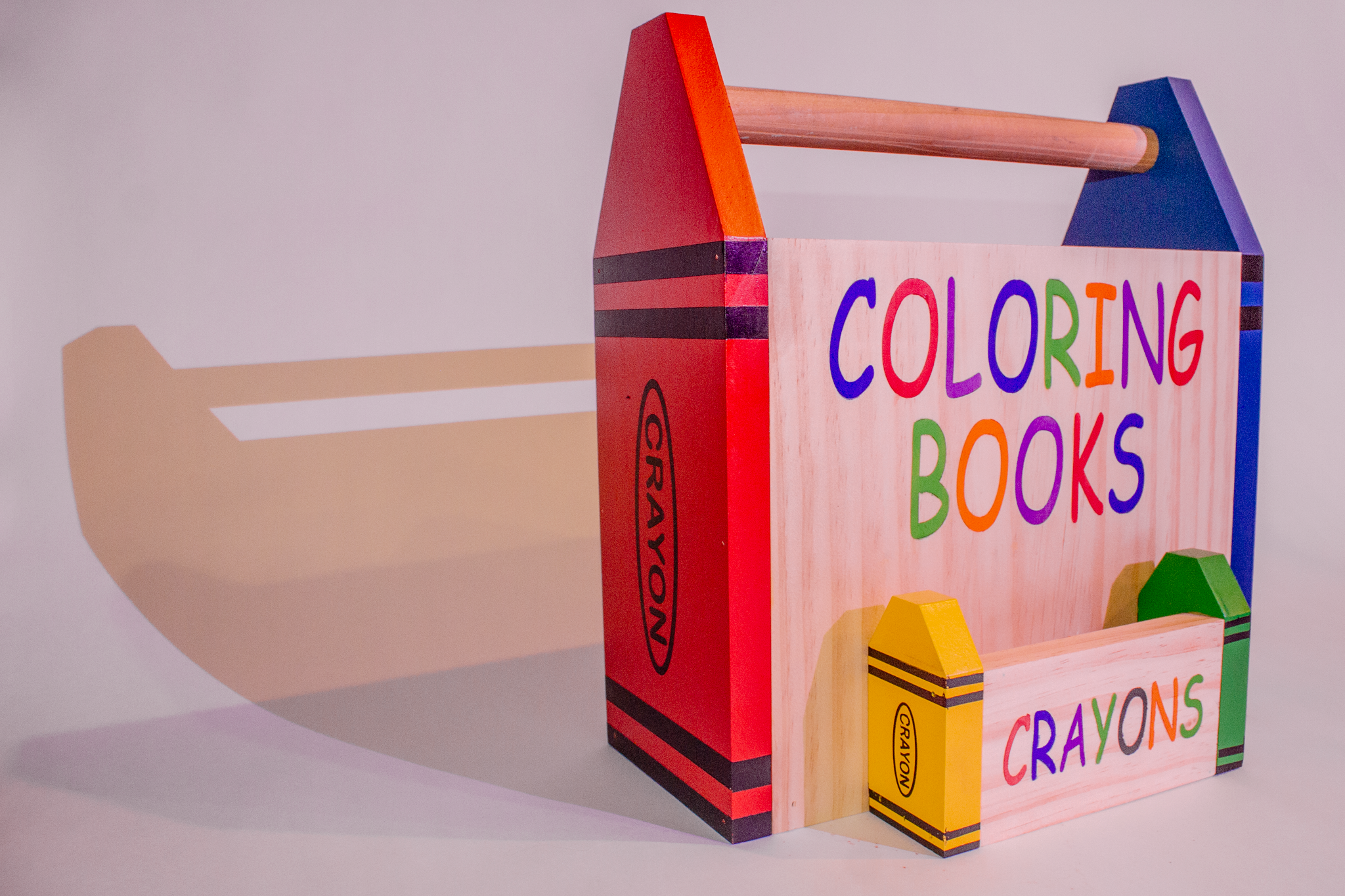 Coloring book holder