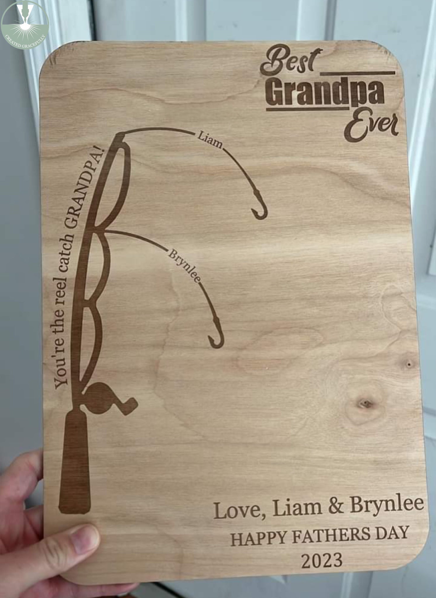 Father’s Day fishing board