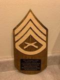 Rank plaque