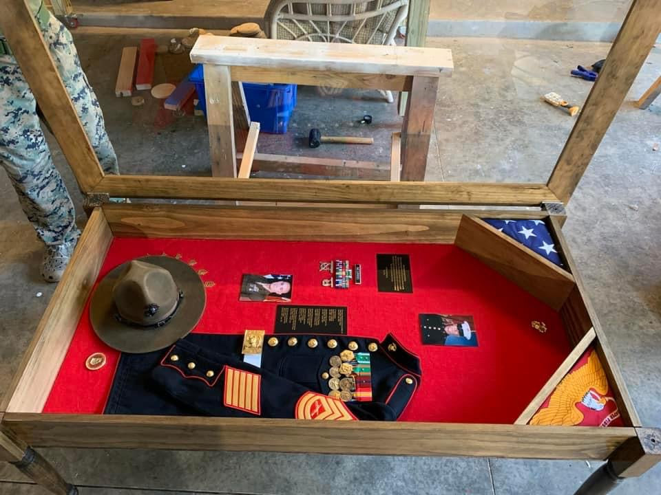 Coffee table shadow box