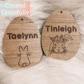 Egg shape name tag